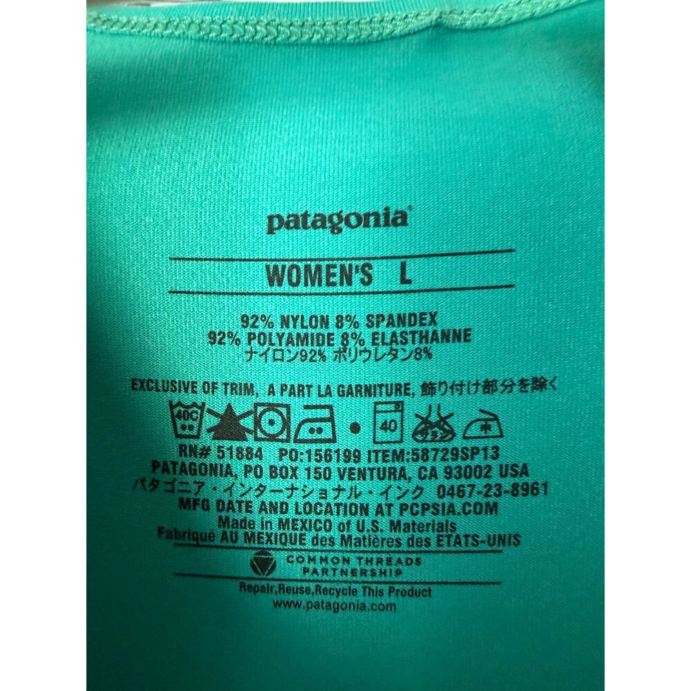 Patagonia womens mini dress Bandha teal front twist tennis Pickleball Gorpcore - Picture 4 of 9